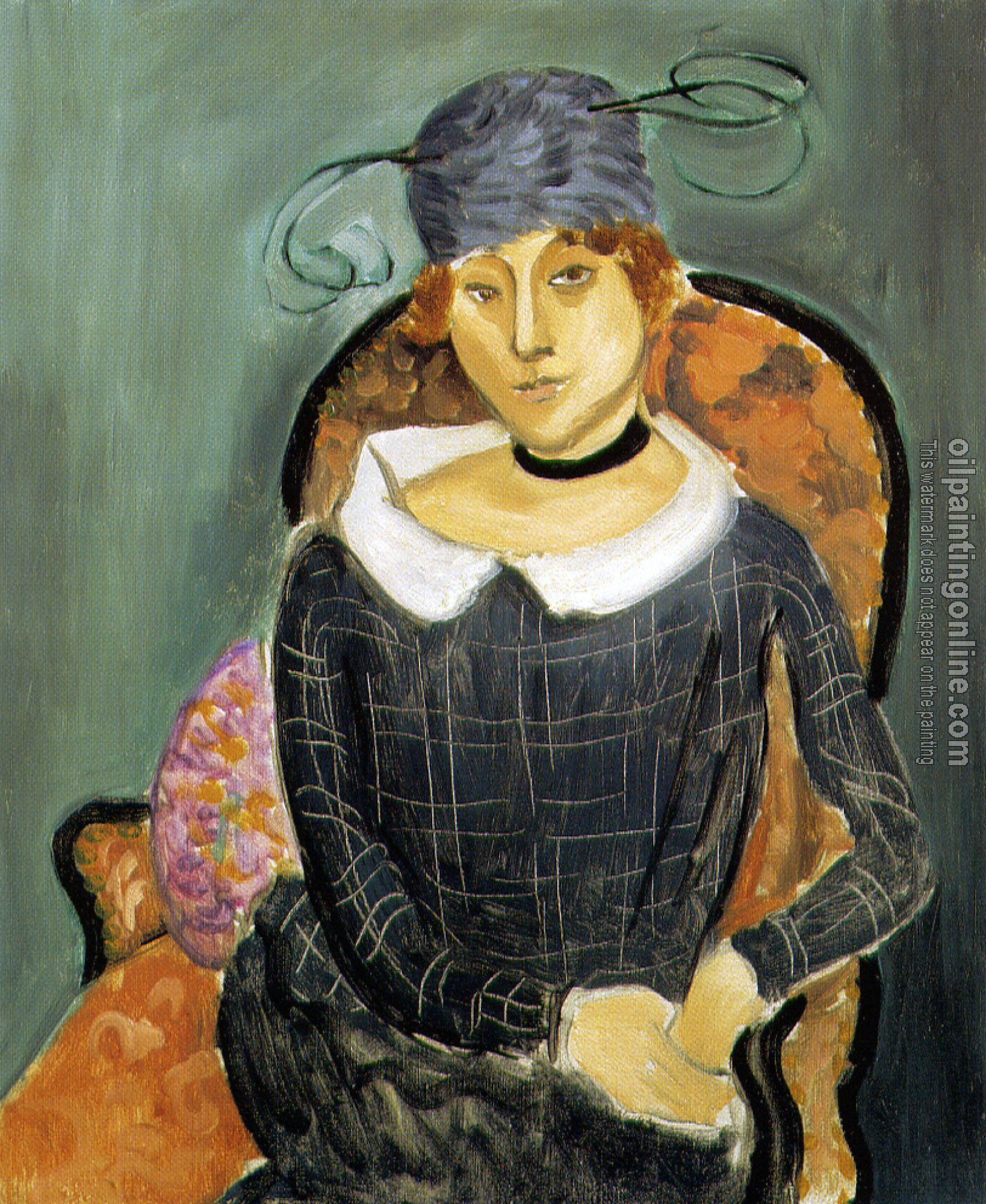Matisse, Henri Emile Benoit - the ostrich feather hat